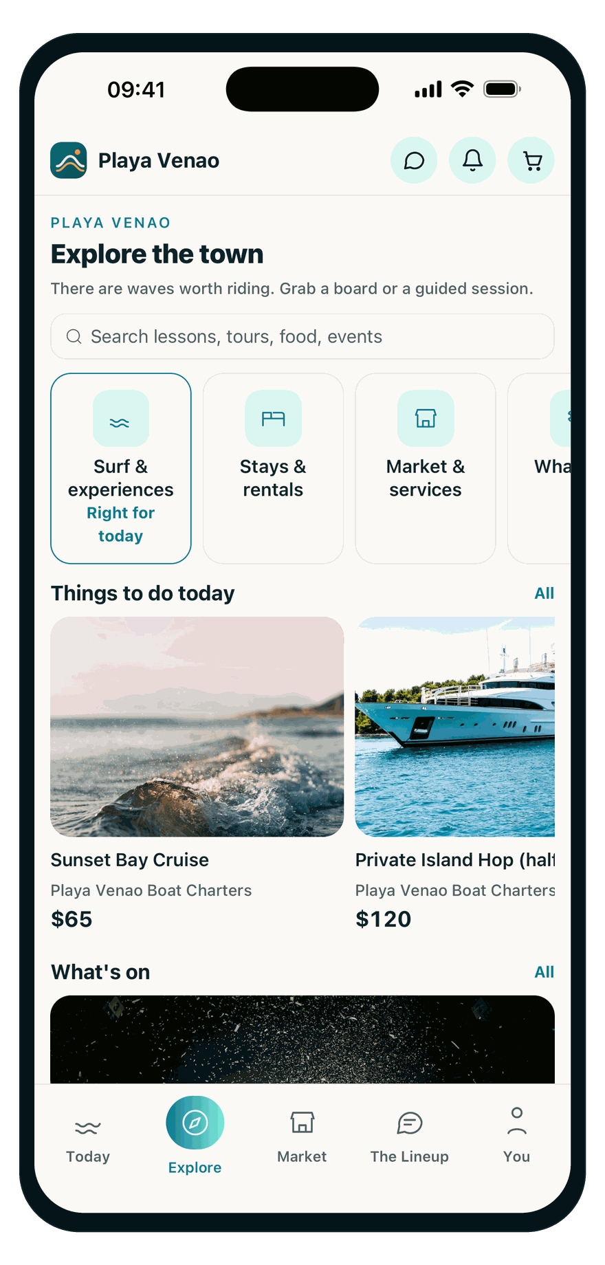 Aparece en cuanto llegan al pueblo, en la app Coastly
